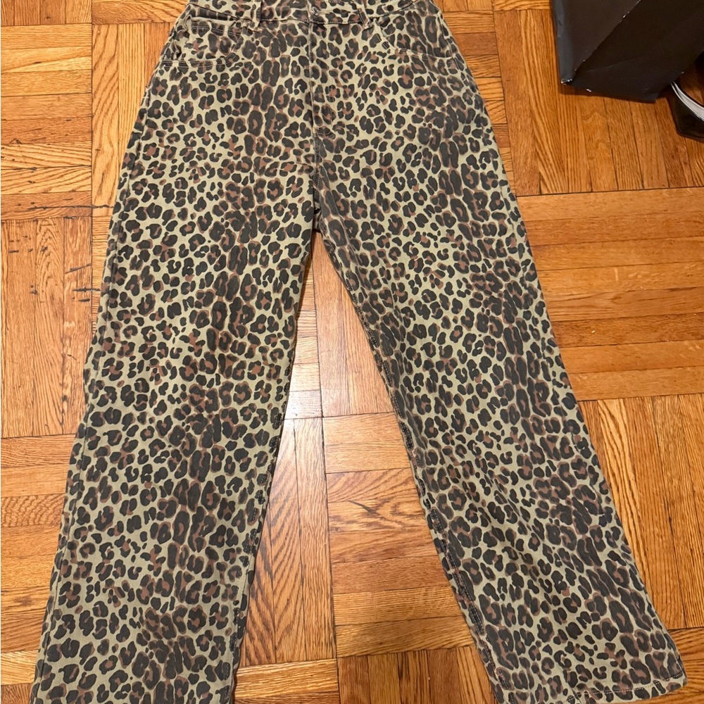 Never Fully Dressed Leopard Jeans